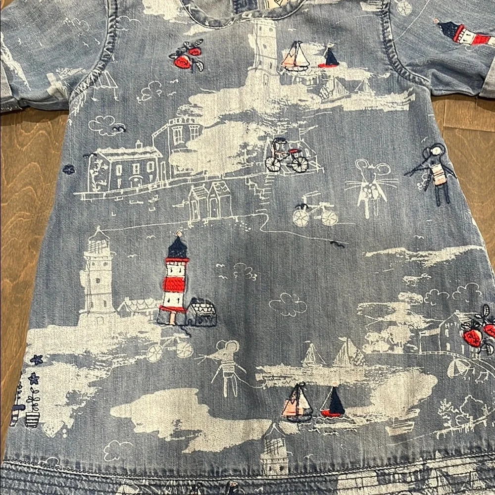 (Next) Denim Girl Dress size 2-3yrs